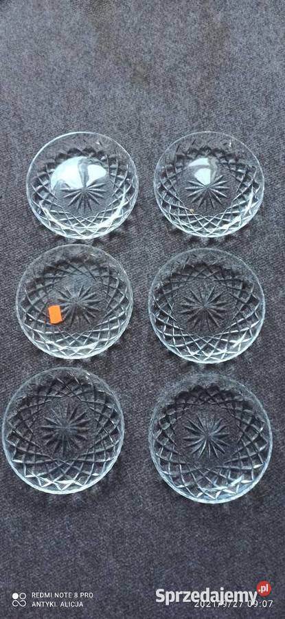Talerzyk kryształowe szkło Szlifowanie w romby Gdańsk