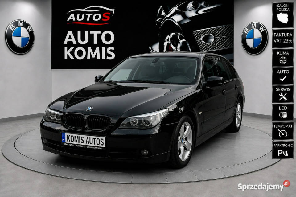BMW 525 BMW e60 525i 25 LPG Sedan Opłacona E60 Wrocław sprzedam
