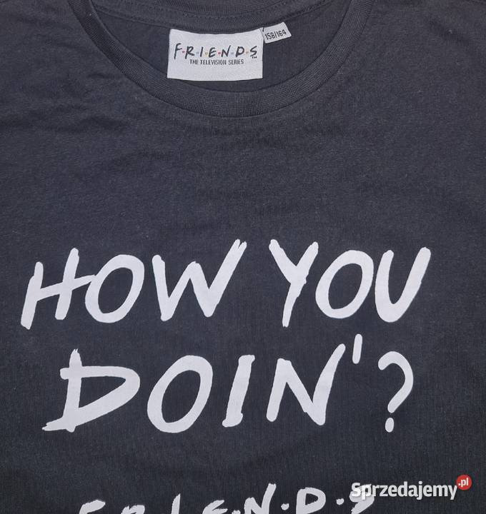 Koszulka chłopiec krótki rękaw Friends 158164 czarny Łódź