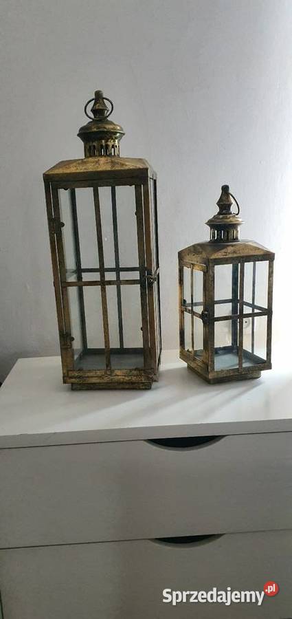 Lampion metalowyzłoty sprzedam