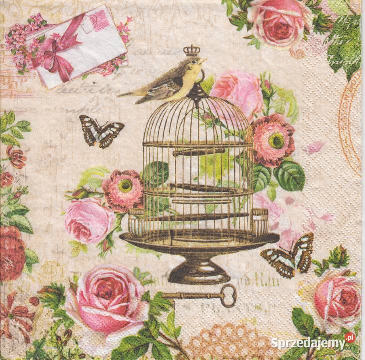 Dekupaż decoupage serwetki ptaki ptaszki sowa Skarżysko-Kamienna