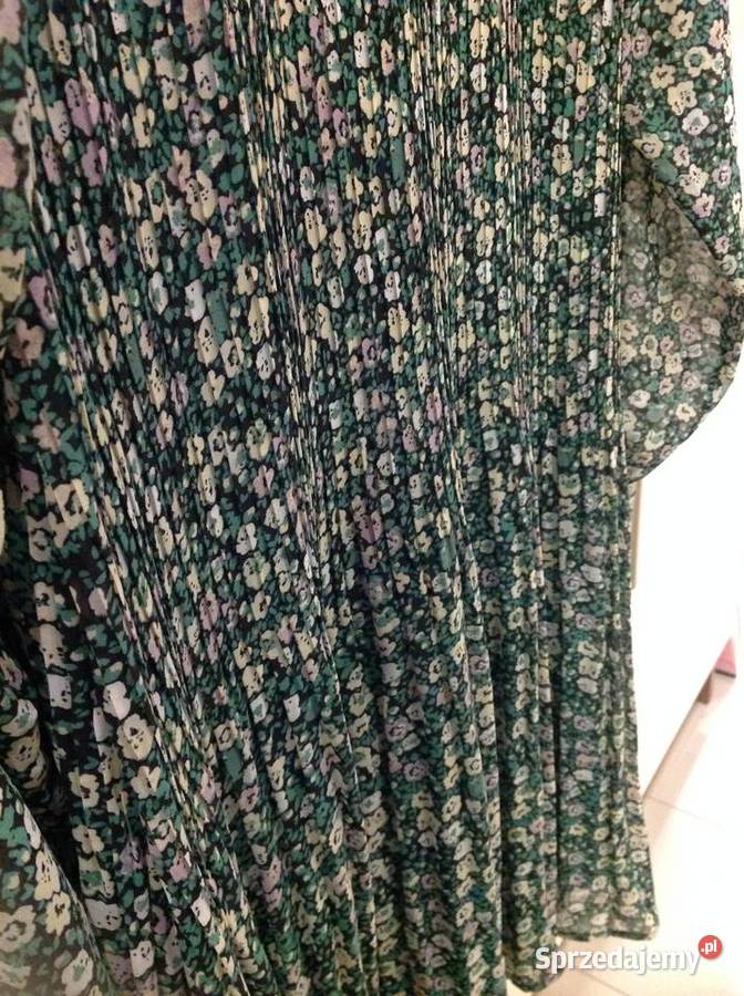Sukienka Damska ICHI ML NOWA zielona Kwiatki Rozmiar 40(L) Nowa Sól sprzedam
