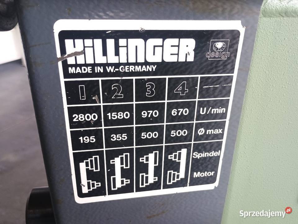 Tokarka KILLINGER 5000 SM Elektrykafalownik Kalwaria Zebrzydowska sprzedam