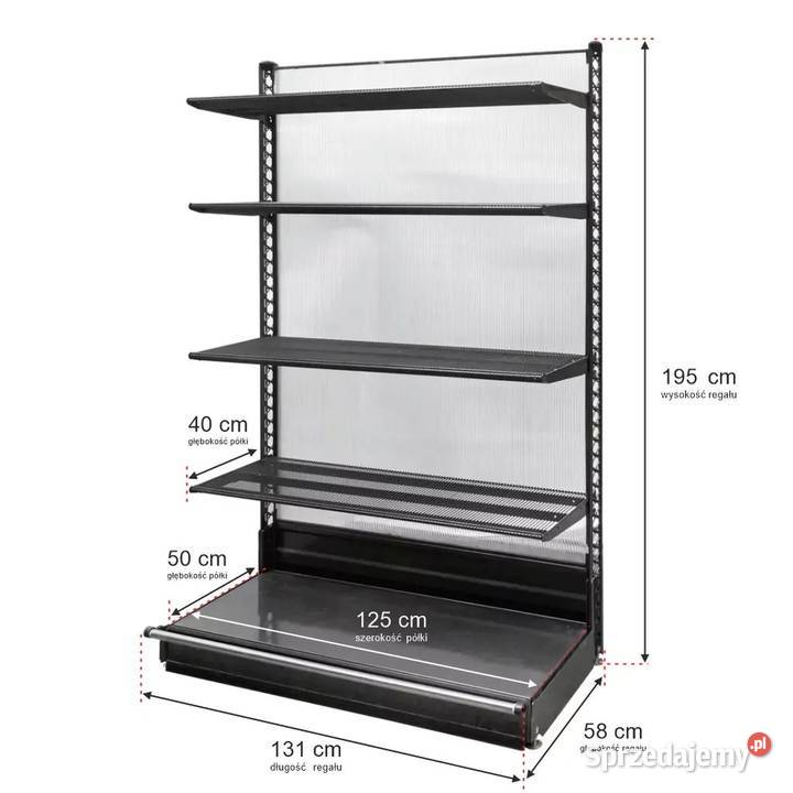 Regał sklepowy WANZL przyścienny 195 x 131 podkarpackie