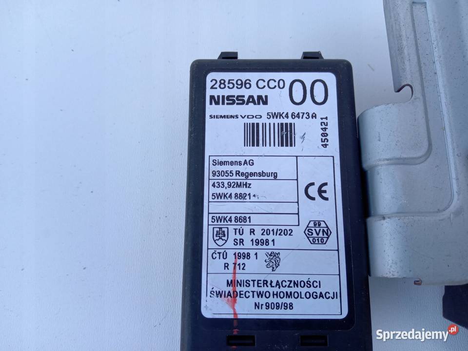 MODUŁ CENTRALNEGO ZAMKA NISSAN MURANO Z50 Nowy Tomyśl sprzedam