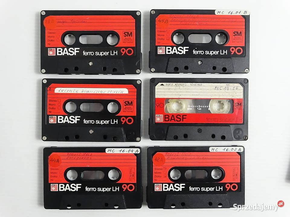 Kasety BASF Ferro Super LH 90 Stan kaseta Płyty i kasety Kultura i Rozrywka Biłgoraj