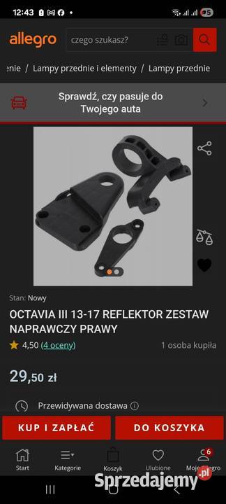 Lampa skoda octavia 3 5e1941016b Lampy przednie Wrocław