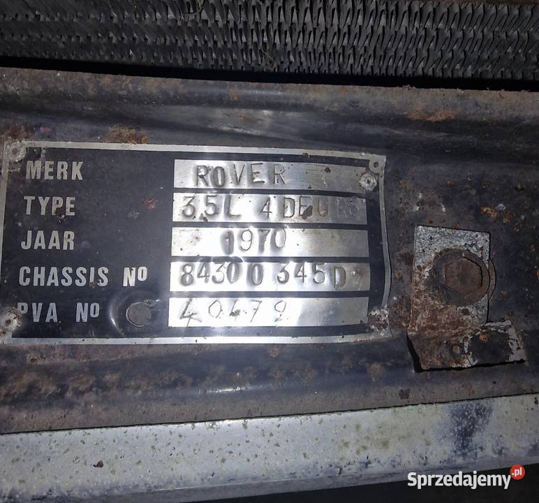 Zabytkowy Rover p5b 35 v8 salon Laseczno
