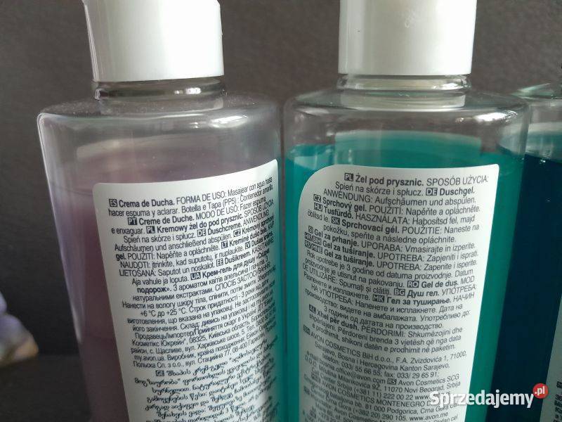 Zestaw 4 sztuk mix żeli pod prysznic 250ml Avon Siewierz
