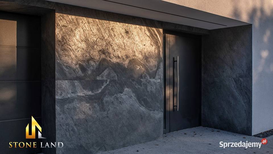 Zewnętrzny fornir kamienny antracytowy na Rzeszów