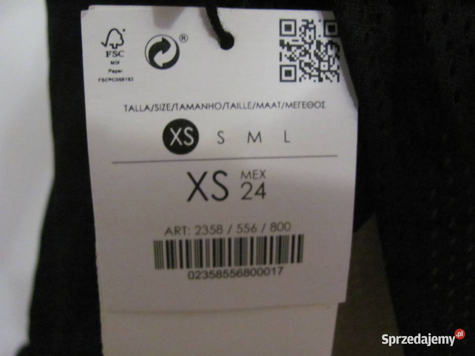 Top startmoving Bershka XS 2358556800 16080A czarny Zamość