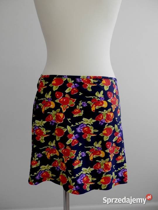 Spódnica Pareo Plażowa Krótka Obłędne Kwiaty ML Inna marka Łomża sprzedam