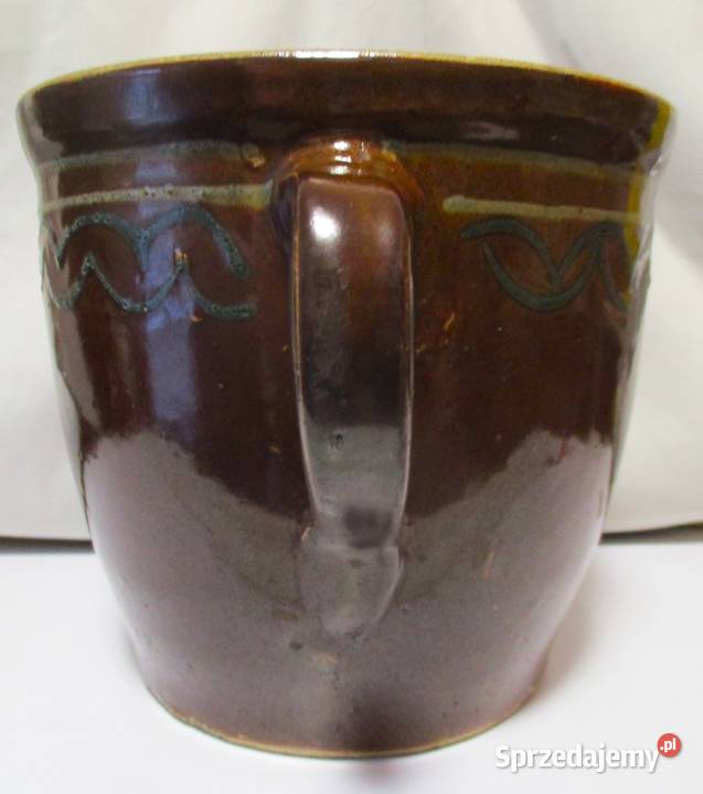 Stary Garnek Kamionkowy Ucho Szlaczek Nieporęt