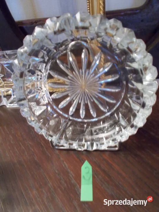 Kryształowa Popielnica Popielniczka PRL Vintage Szczecin