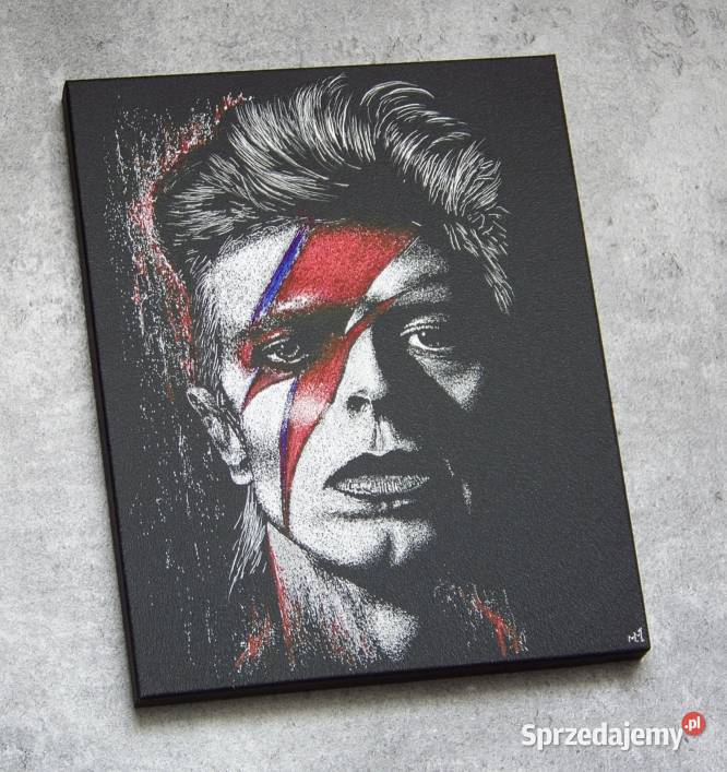 David Bowie Oryginalny obraz ręcznie grawerowany Sandomierz sprzedam