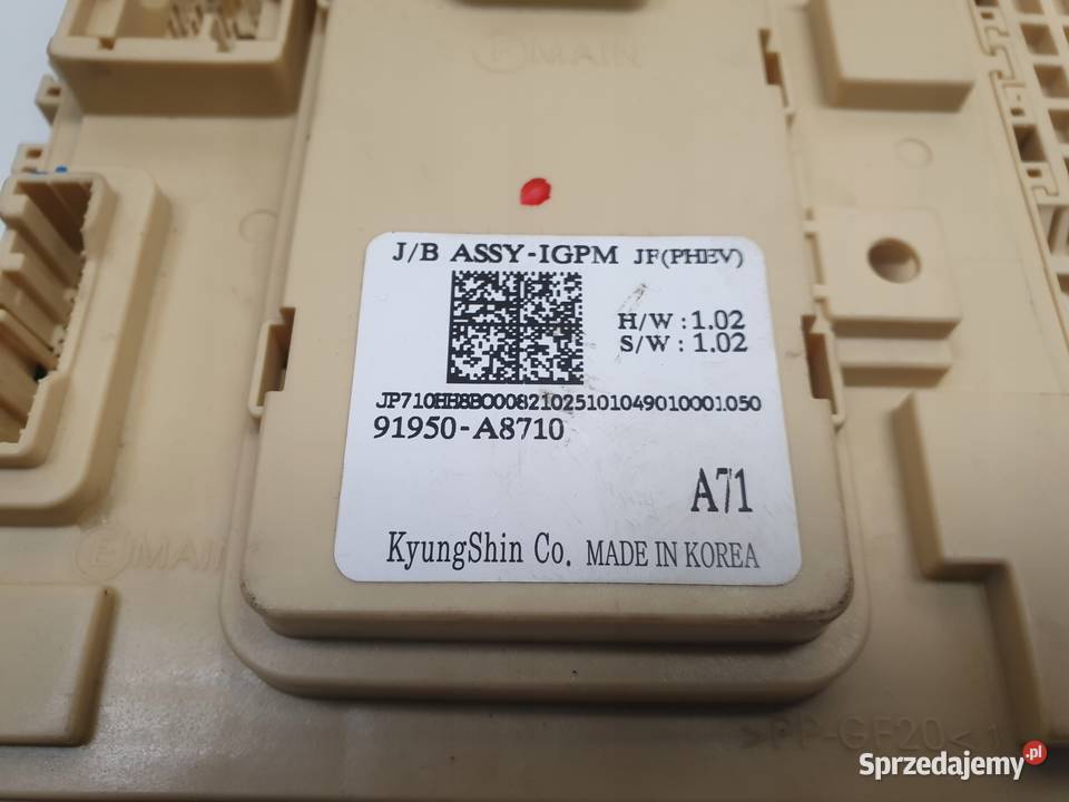 Kia Optima IV SKRZYNKA BEZPIECZNIKÓW Moduł Rudka