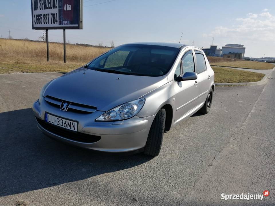 Peugeot 307 2003r 20 BG 136 skórzana tapicerka lubelskie Opole Lubelskie