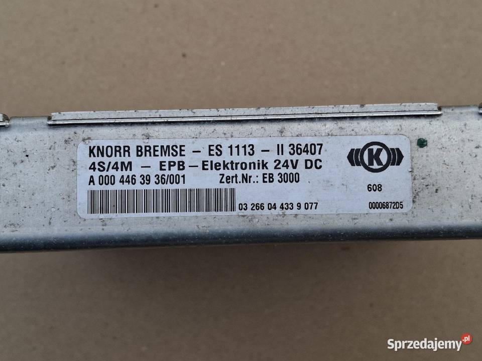 MERCEDES ATEGO MODUŁ STEROWNIK HAMULCA EPB ES ciężarowe Bieleń