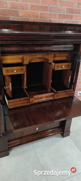 Ekskluzywna sekretera biedermeier antyk Łagów