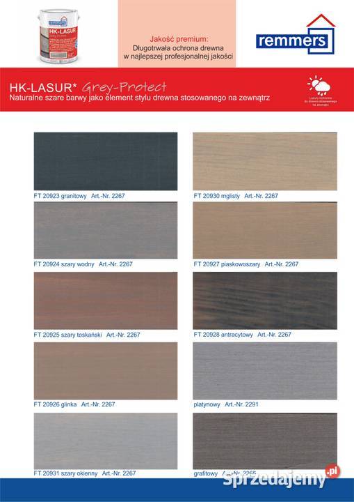 Farba do drewna HKLASUR GREYPROTECT REMMERS Mrągowo