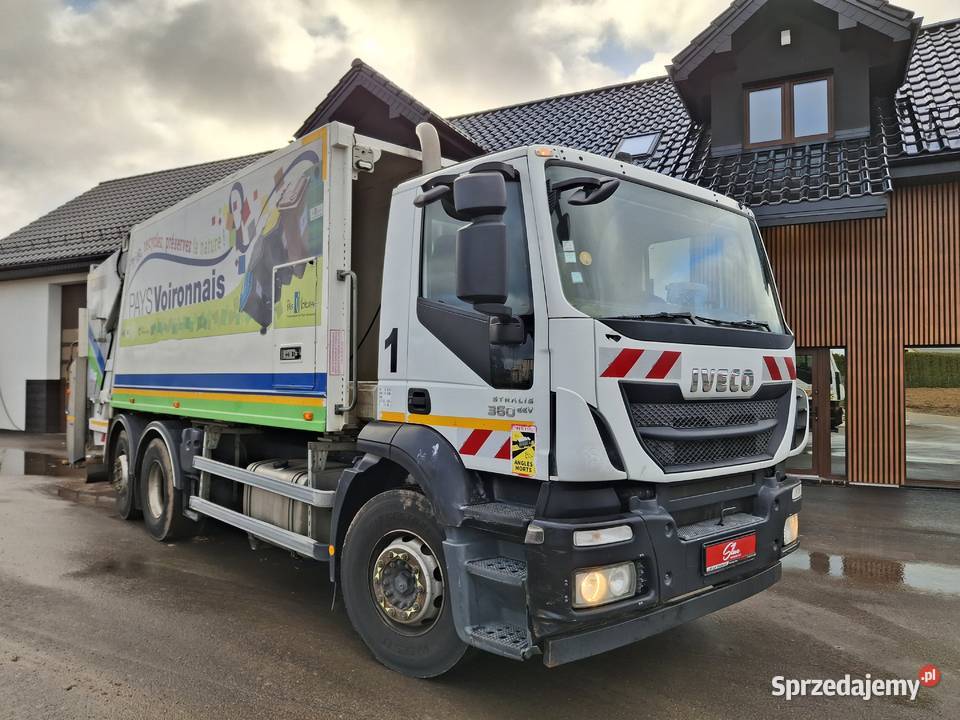 Iveco Stralis 360 Śmieciarka FAUN Dwukomorowa pełny VAT Motoryzacja Sierakowice