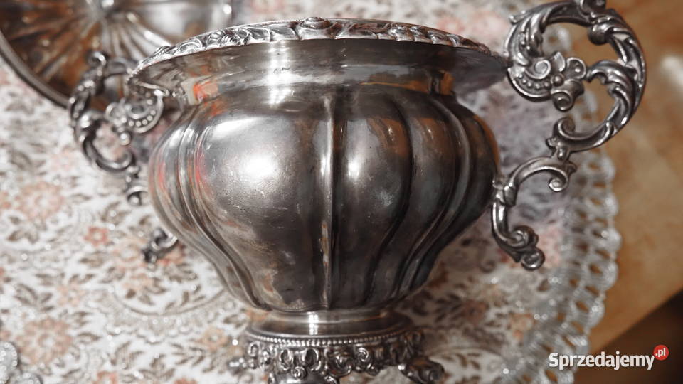 Cukiernica srebrna 950 Francja MFray XIX Zgorzelec