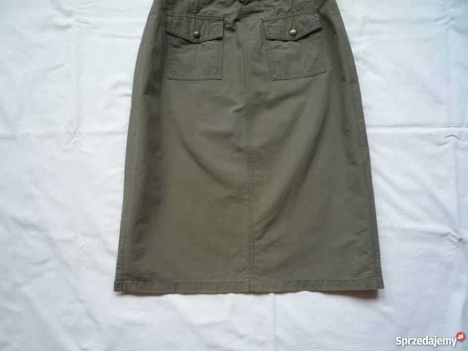 Camamieu 34XS 36S Spódniczka zielona khaki Szczecin sprzedam