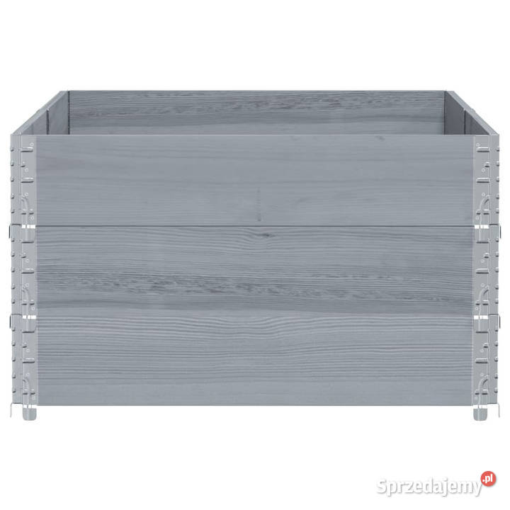 Donica ogrodowa szara 150x100 lite drewno