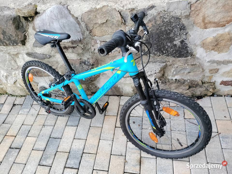 Niebieski rower dziecięcy trelago apolon koła 20