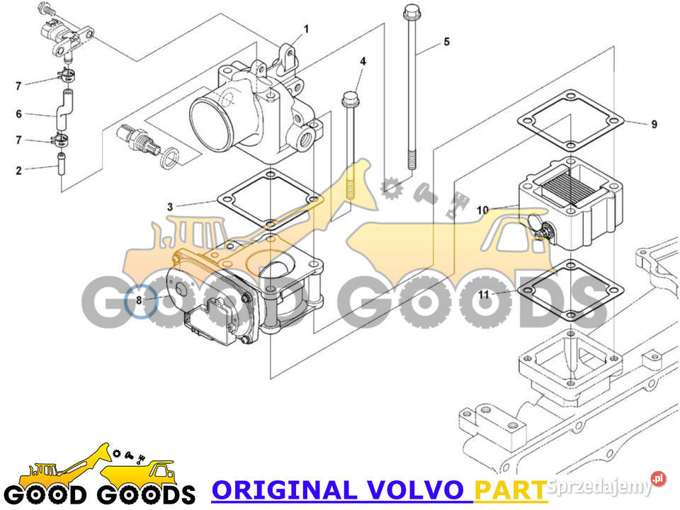 VOLVO PRZEPUSTNICA Z ZAWOREM D38H 16671986 Władysławów