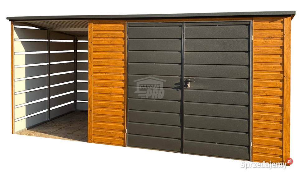 Schowek Domek Ogrodowy 3x2m wiata 15m Brama dach Otwock