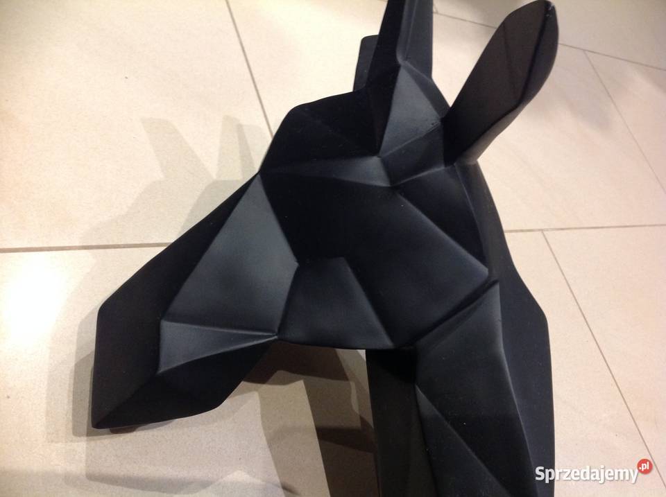 Piękna Dekoracja Ścienna Czarna Głowa Żyrafy czarny Nowa Sól