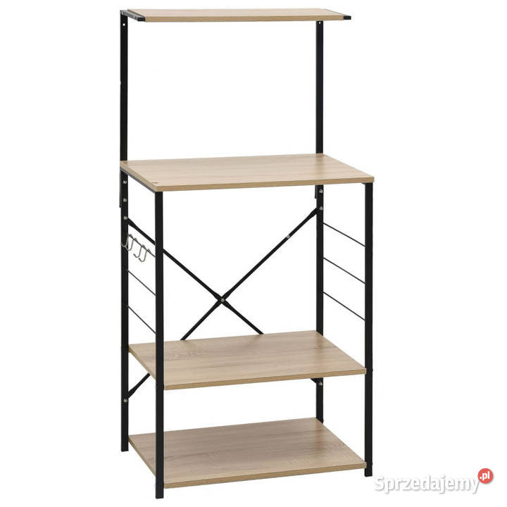 Szafka na mikrofalówkę czarnodębowa 60x396x123