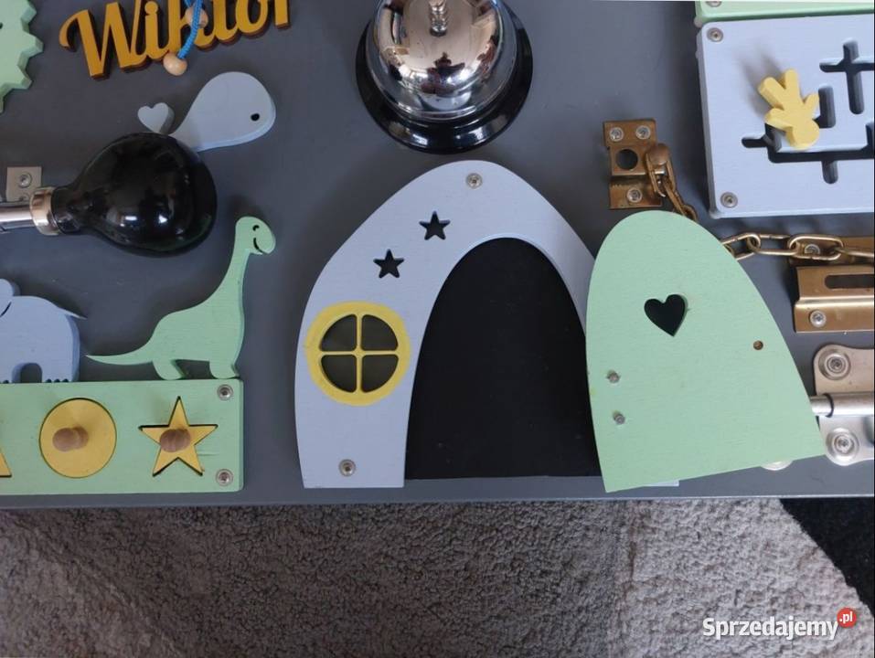 Tablica manipulacyjna sensoryczna Montessori z 12m+ Łomża