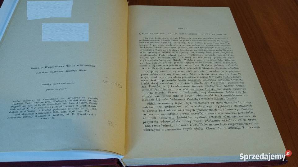 Diariusz poselstwa polskiego do Francji Henryka Gdańsk