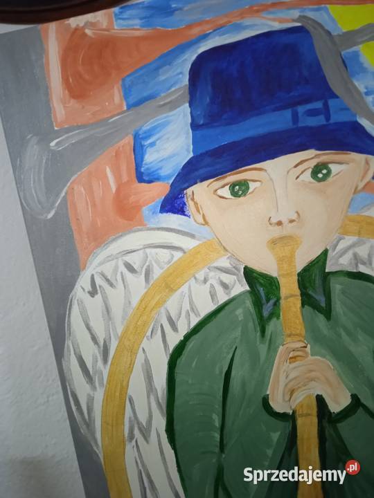Obraz Anioł chłopiec z trąbka Oleśnica