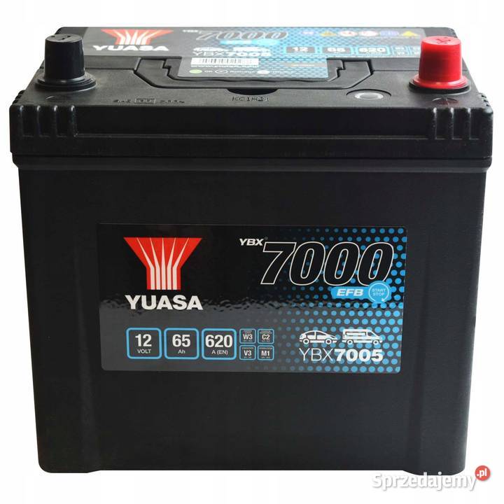 Akumulator YBX7005 12V 65Ah 620A EFB P Jelcz-Laskowice