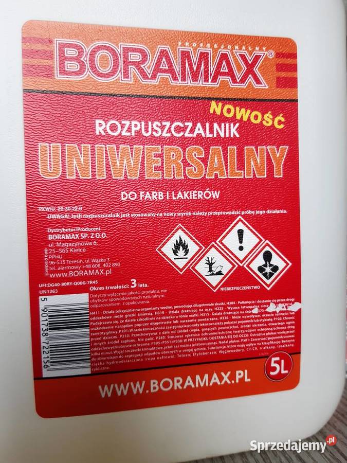 Rozpuszczalnik uniwersalny a 05l Łęczna sprzedam