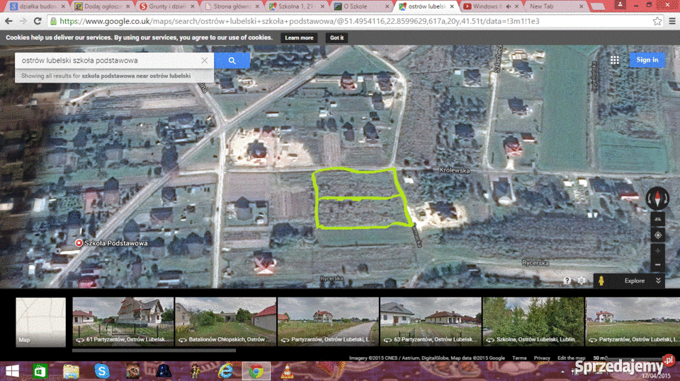 Dwie działki budowlane 10 arów uzbrojone Ostrów Ostrów Lubelski sprzedam