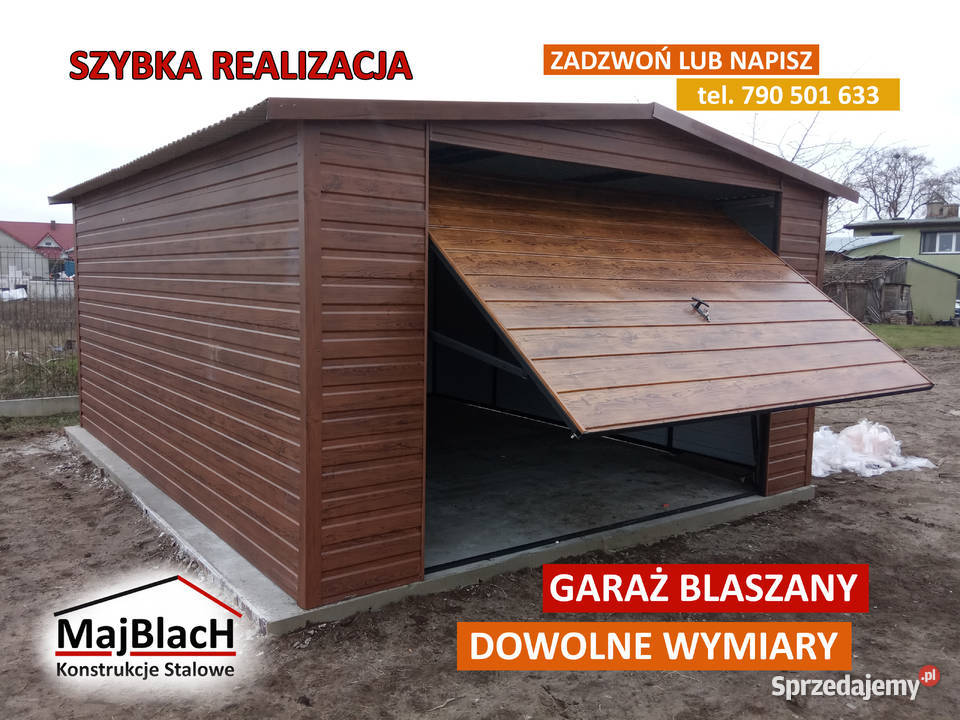NISKA Garaż Blaszany ZŁOTY DĄB Garaże Blaszane Nieruchomości lubelskie Zamość