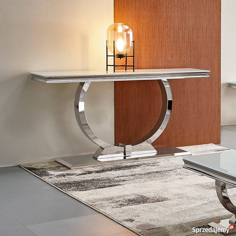 KONSOLA GLAMOUR MODENA BLAT SZKLANY STAL 160cm Pozostałe Warszawa sprzedam