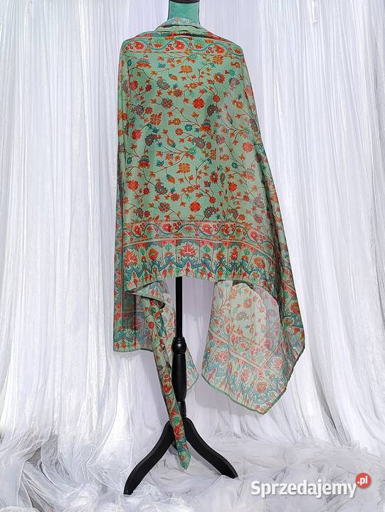 Duża chusta indyjska dupatta szal bawełna Szczecin sprzedam