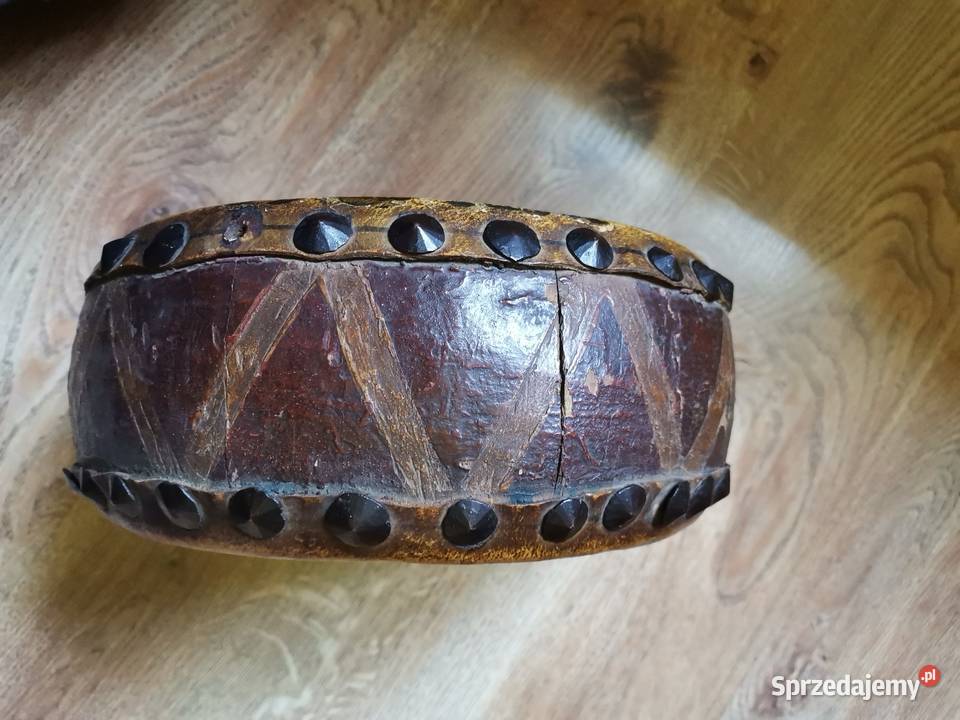 Stary bębenek Art Deco Instrumenty małopolskie Kraków