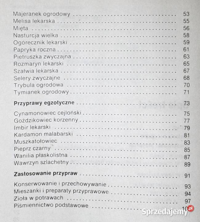 Ziołowe przyprawy kuchenne Zenon Węglarz Rok wydania 1988 lubelskie Chełm