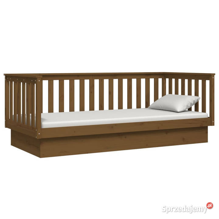 Łóżko dzienne miodowy brąz lite drewno sosnowe 76cm sprzedam