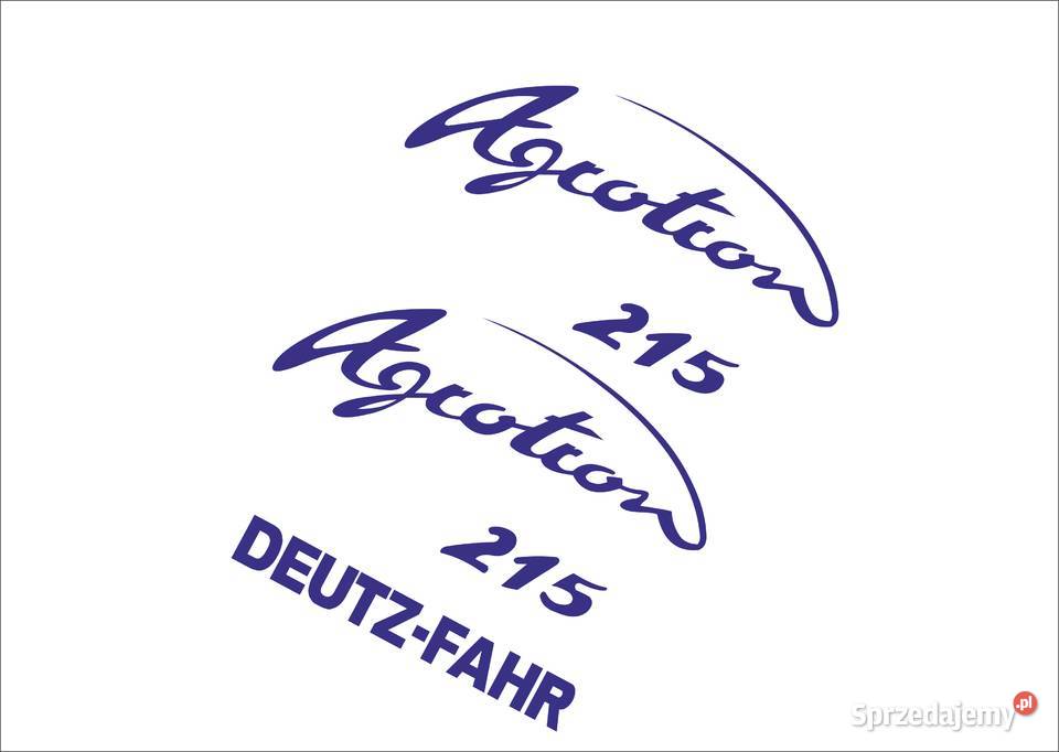 Naklejki deutz agrotron 215 zamienniki Pozostałe Bydgoszcz