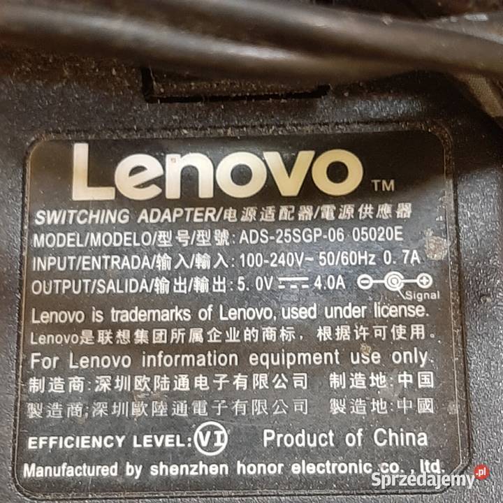 zaslacz LENOVO 5 V 4 a Pozostałe Rzeszów
