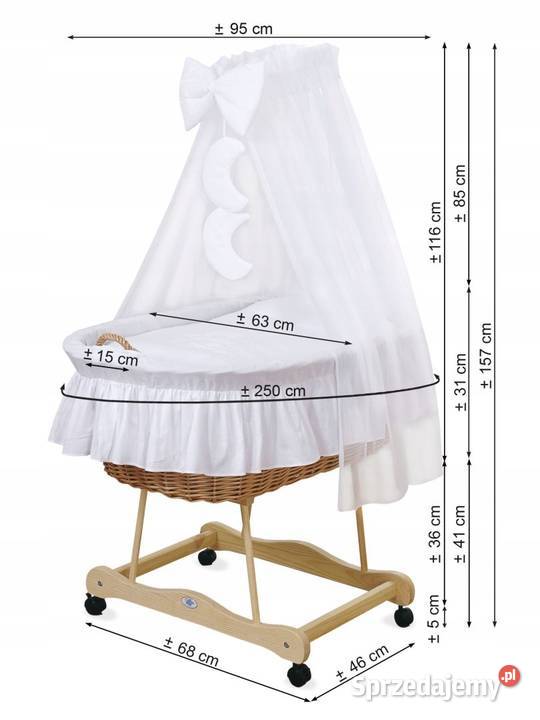 Sprzedam śliczną kołyskę niebieską chłopca kosz Poznań