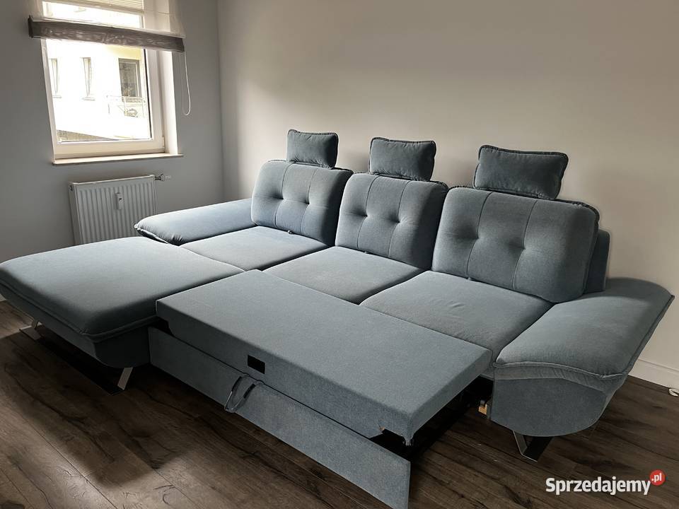 Duży narożnik z funkcją spania pojemnik fmy 305cm Kołobrzeg
