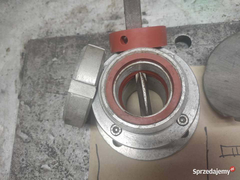 Zawór klapowy aluminiowy dodatkowa uszczelka Konin